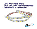 FluxTech - IP20 High Power 2in1 CCT Colour Temperature Changing Strip Light - Low Voltage