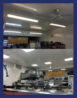 Shop Lighting Refurbishment - Panel Lights